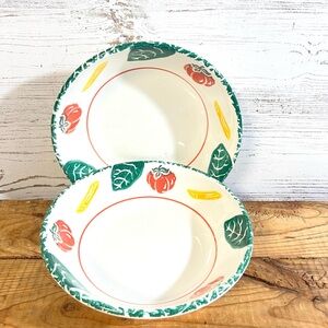 Vintage Tre ci Italy pasta bowls replacement Italian